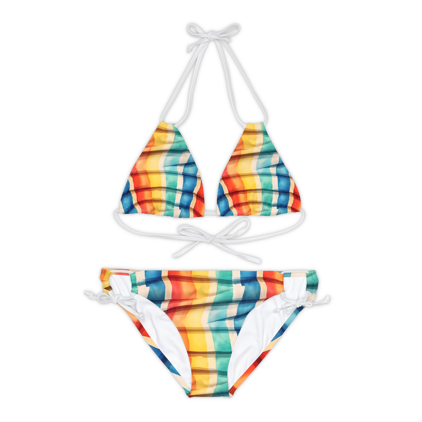 Dilucendro Strappy Bikini Set (AOP) DSB-02