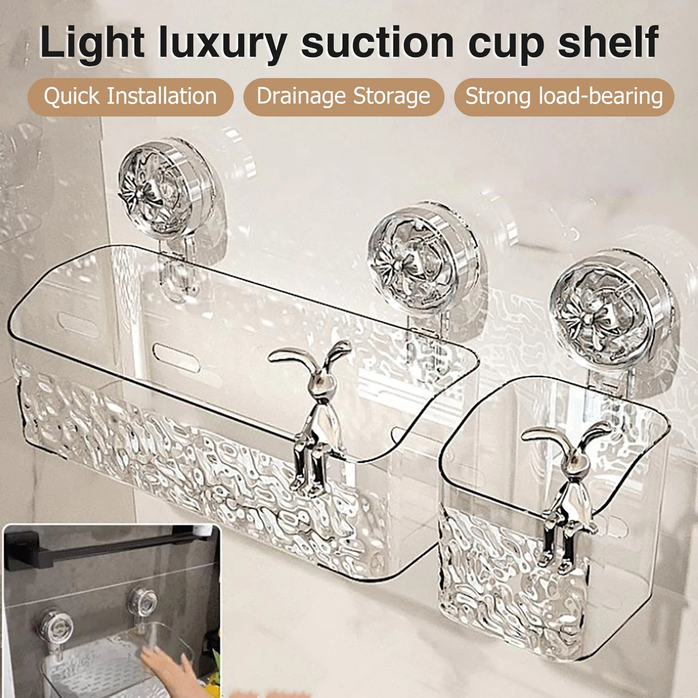 LIGHT GLACIER SUCTION CUP RACK