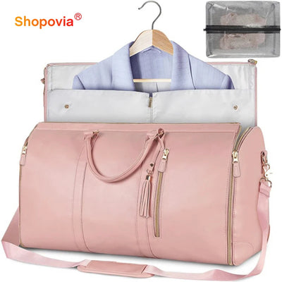 Large PU Folding Suit Storage Bag