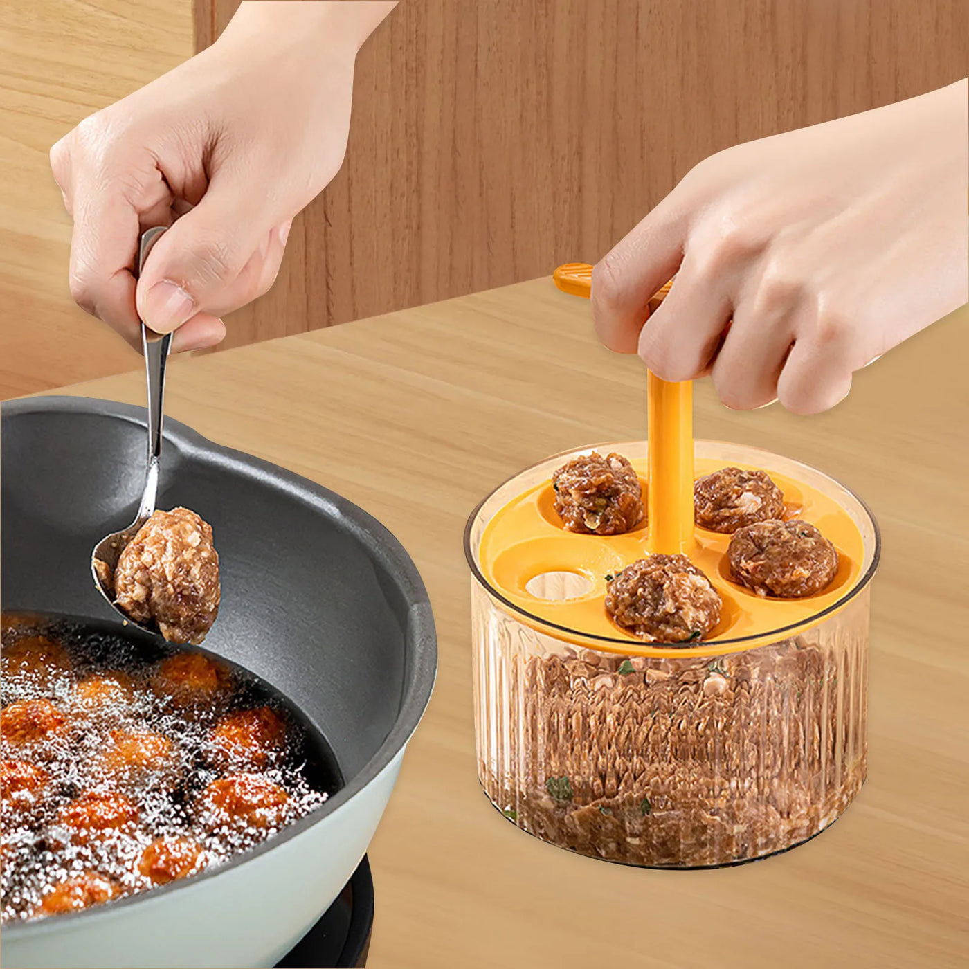 Multifunctional Kitchen Meatball Press