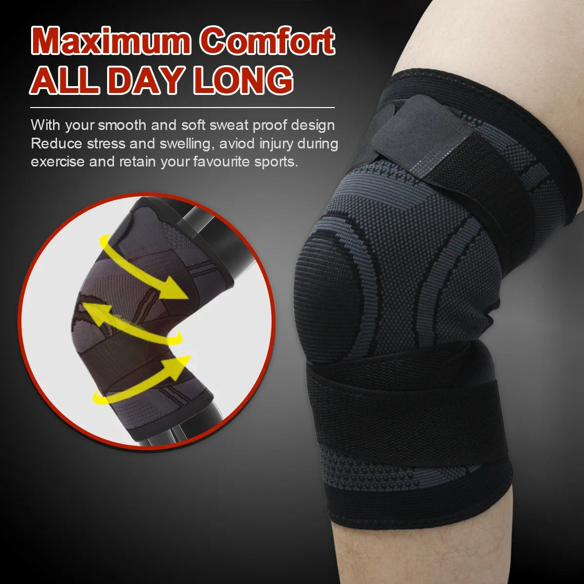 Knee brace for bamboo knee therapy