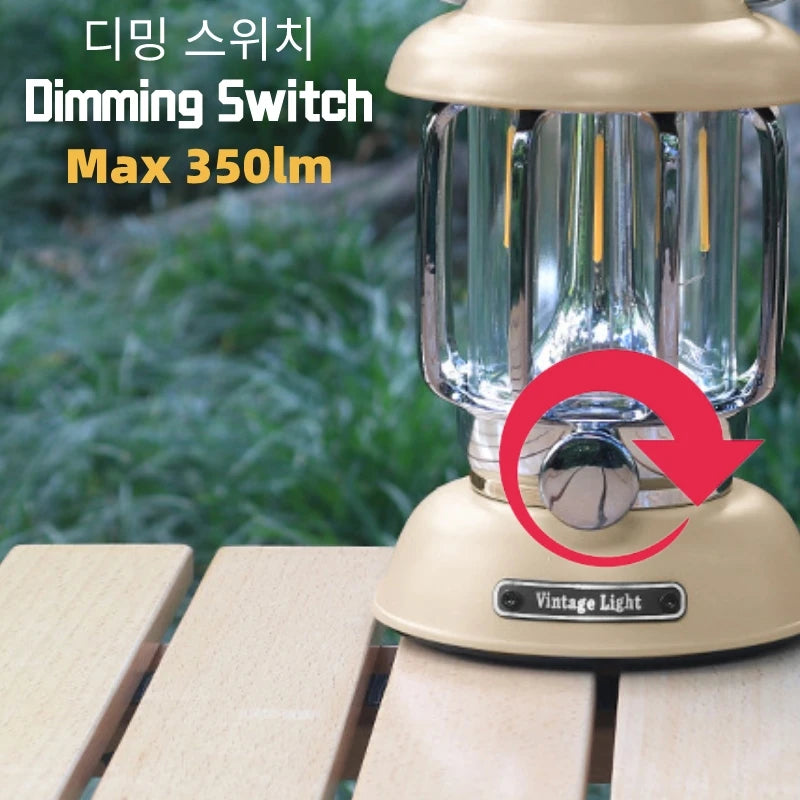 RETRO PORTABLE CAMPING LANTERN